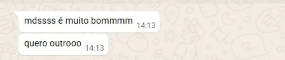 Mensagem de cliente no WhatsApp: Quero outro.